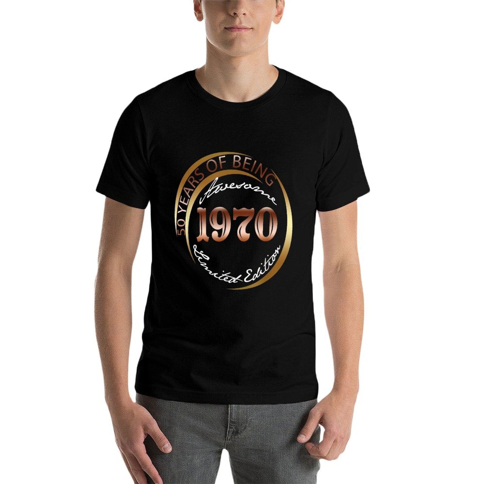 50 Years Old Gift Vintage 1970 Limited Edition 50th Birthday  Oversized Silhouette T-Shirt