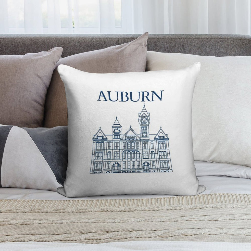 Samford Hall Soft Decorative Cover Throw Pillow