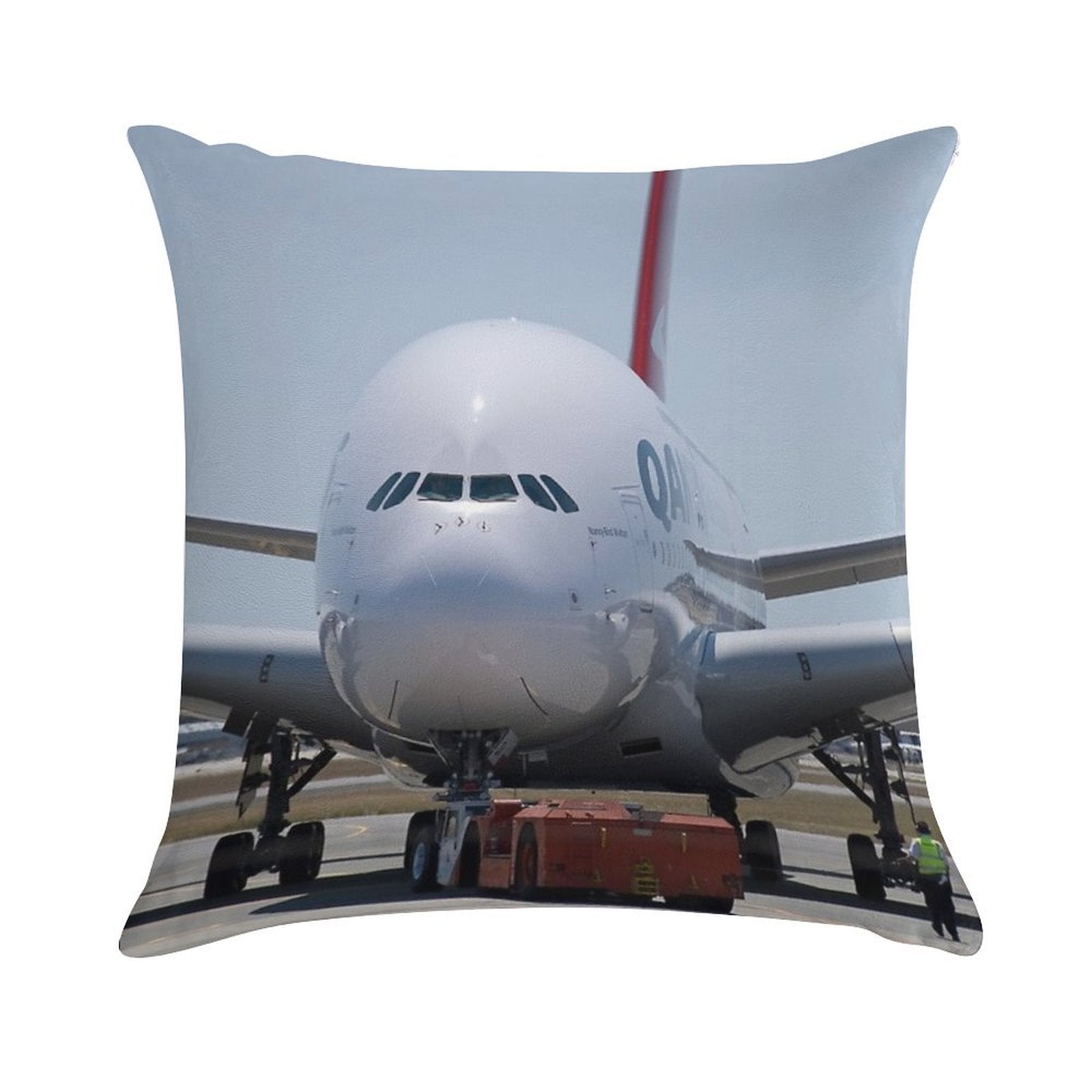 Qantas A380 Soft Skin-Friendly Throw Pillow
