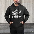 Retirement Art For Men Women Retired Dad Gag Idea Retirement Casual Wear Hoodie