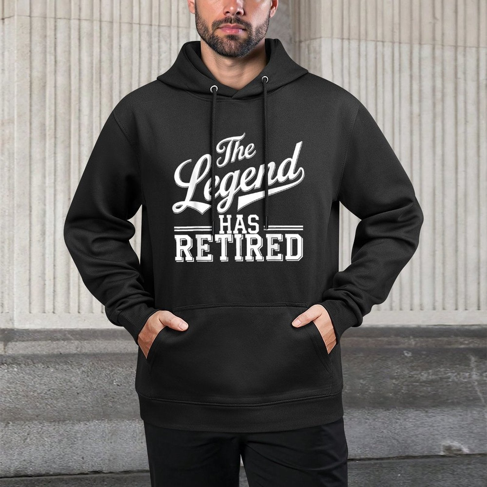 Retirement Art For Men Women Retired Dad Gag Idea Retirement Casual Wear Hoodie