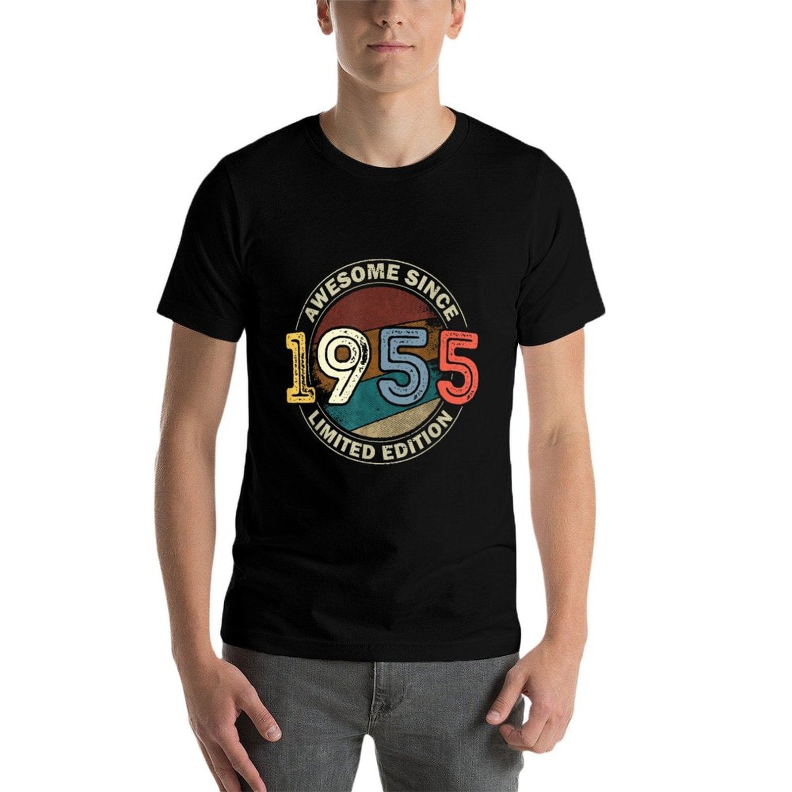 Vintage 70 Birthday Decorations Men 70yr 1955 70th Birthday  Soft T-Shirt