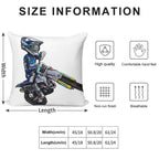 Dirt Bike Studios Collection 189 Soft Durable Construction Throw Pillow