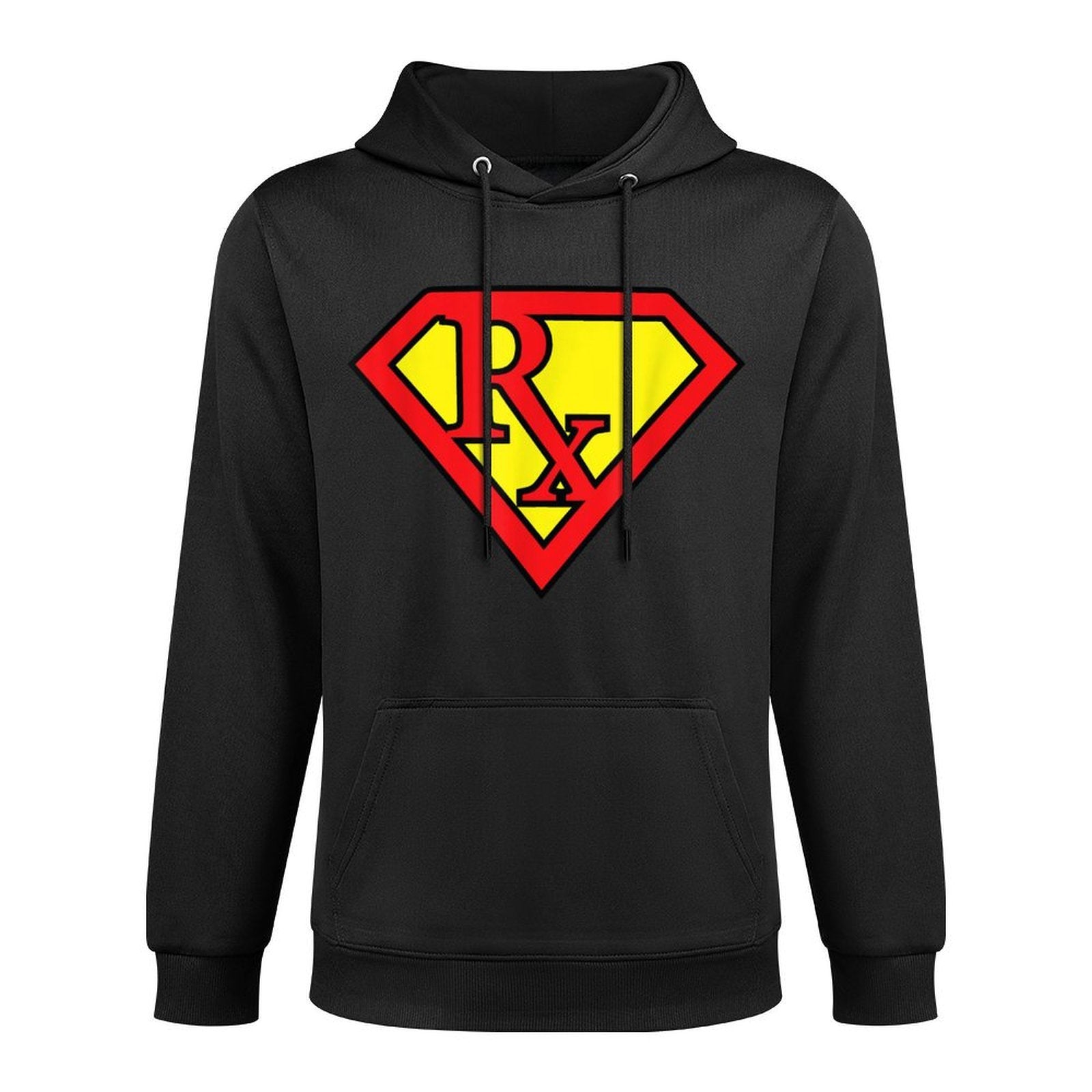 Rx Superhero Pharmacist Pharma Tech Funny Appreciation Gift Relaxed Fit Hoodie