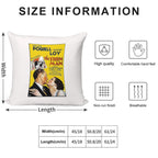 Retro Movie Art - The Thin Man Soft High-Density Material Throw Pillow