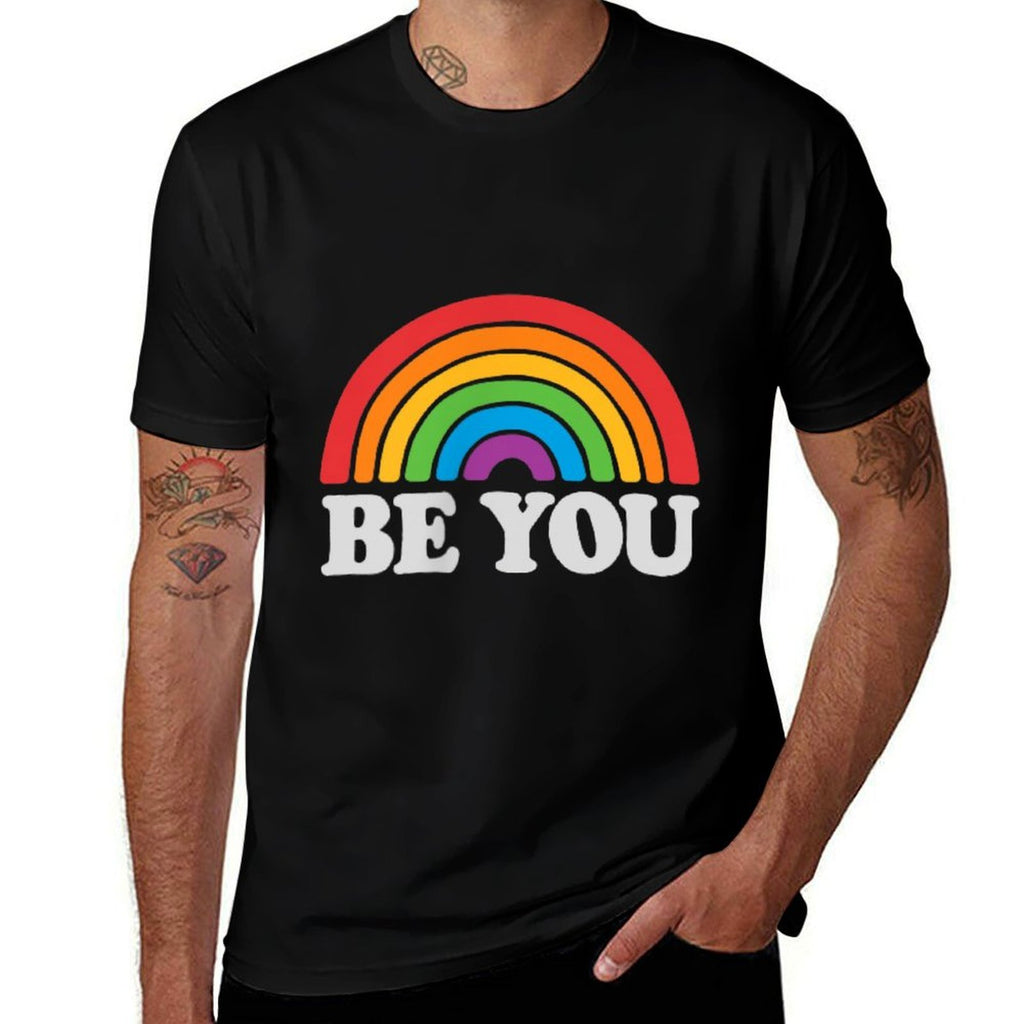 LGBTQ Be You Pocket Gay Pride LGBT Ally Rainbow Vintage  Quick-drying T-Shirt