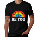 LGBTQ Be You Pocket Gay Pride LGBT Ally Rainbow Vintage  Quick-drying T-Shirt