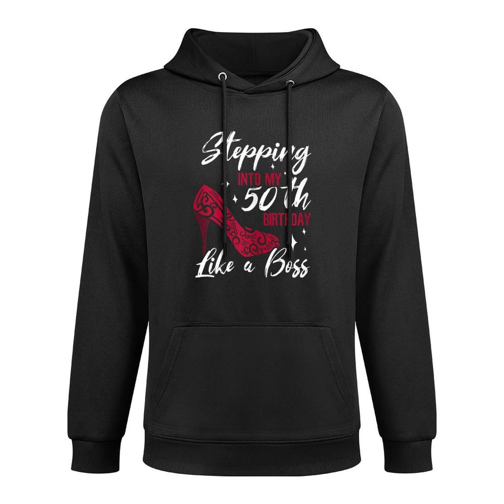 Stepping Into 50th Birthday Shape Retention Hoodie
