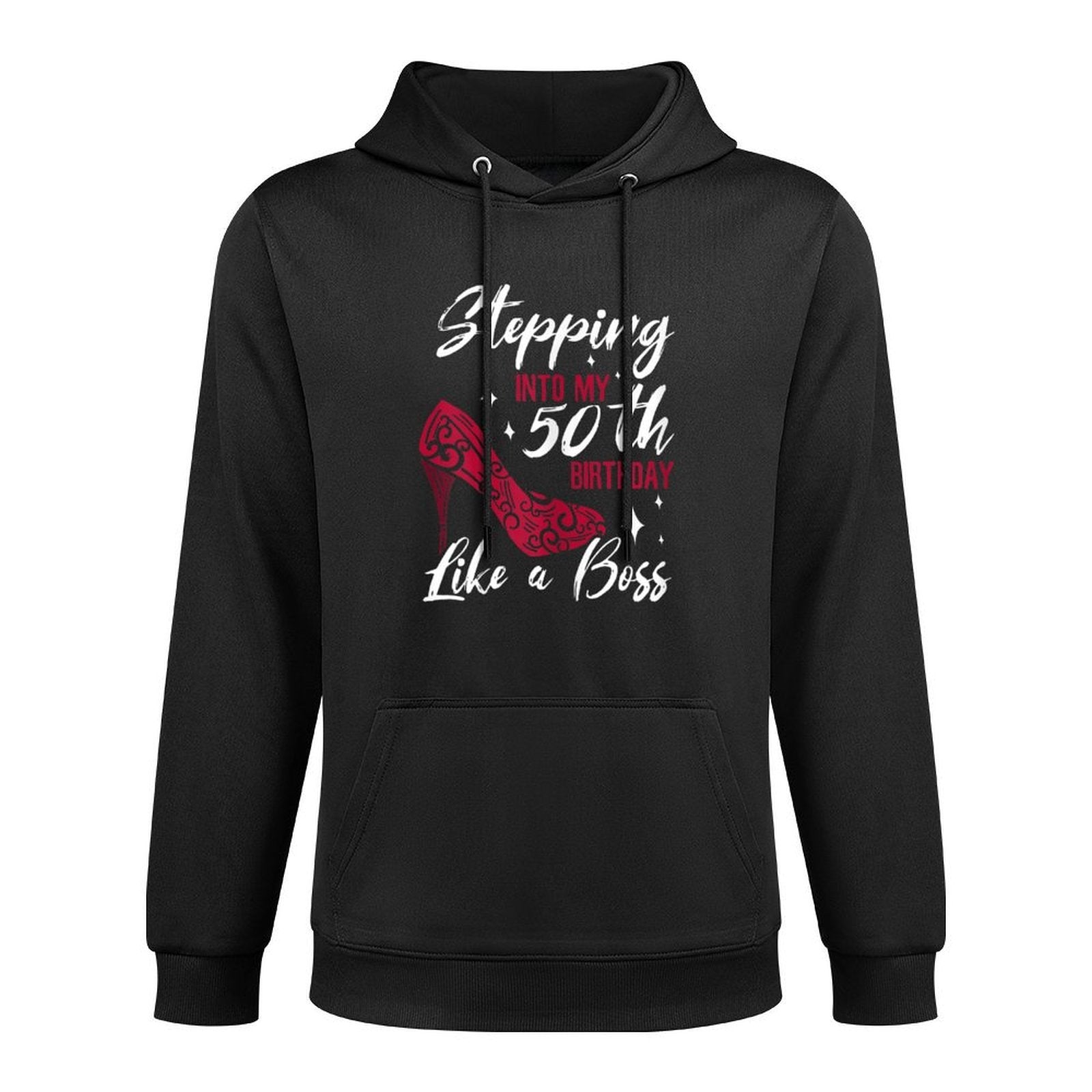Stepping Into 50th Birthday Shape Retention Hoodie