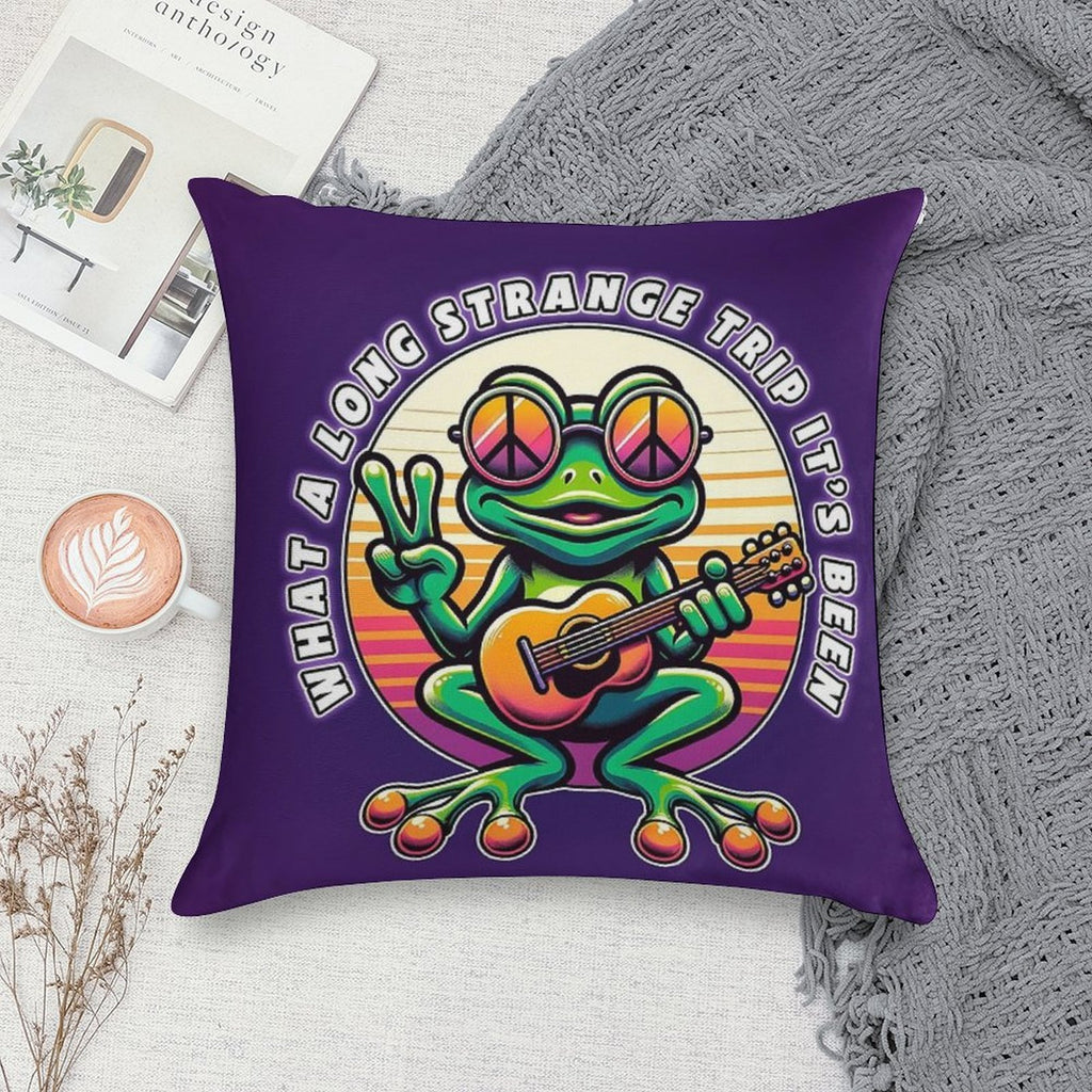 What A Long Strange Trip Soft Gift Ready Throw Pillow