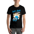 Rolling Into 40 Bowling 40th Birthday  Classic T-Shirt
