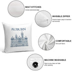 Samford Hall Soft Decorative Cover Throw Pillow