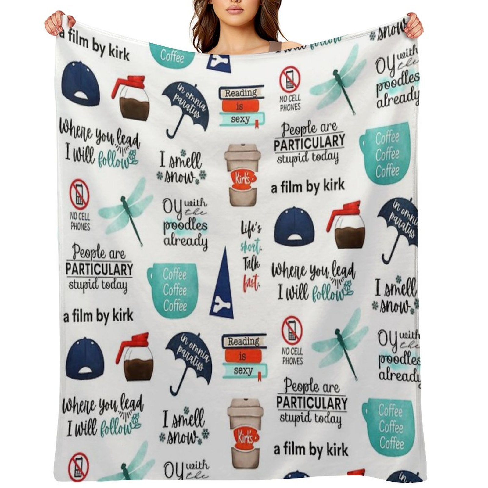 Bigger Sticker Pack I Smell Snow, In Omnia Paratus, A Film by Kirk All-season Throw Blanket