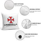 Umbrella Corporation Soft Luxury Feel Throw Pillow