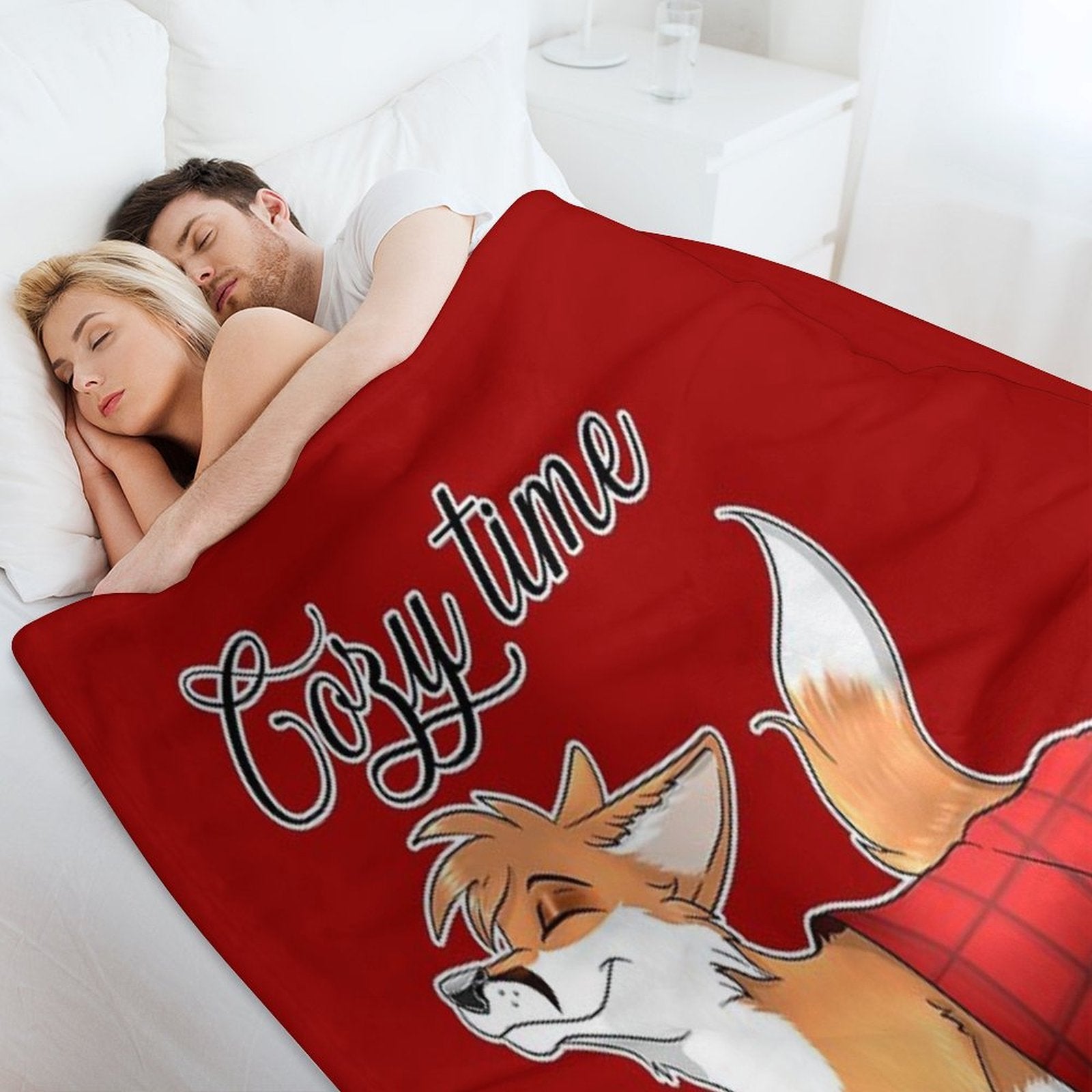 Cozy Time Foxy Blanket Comfort Throw Blanket