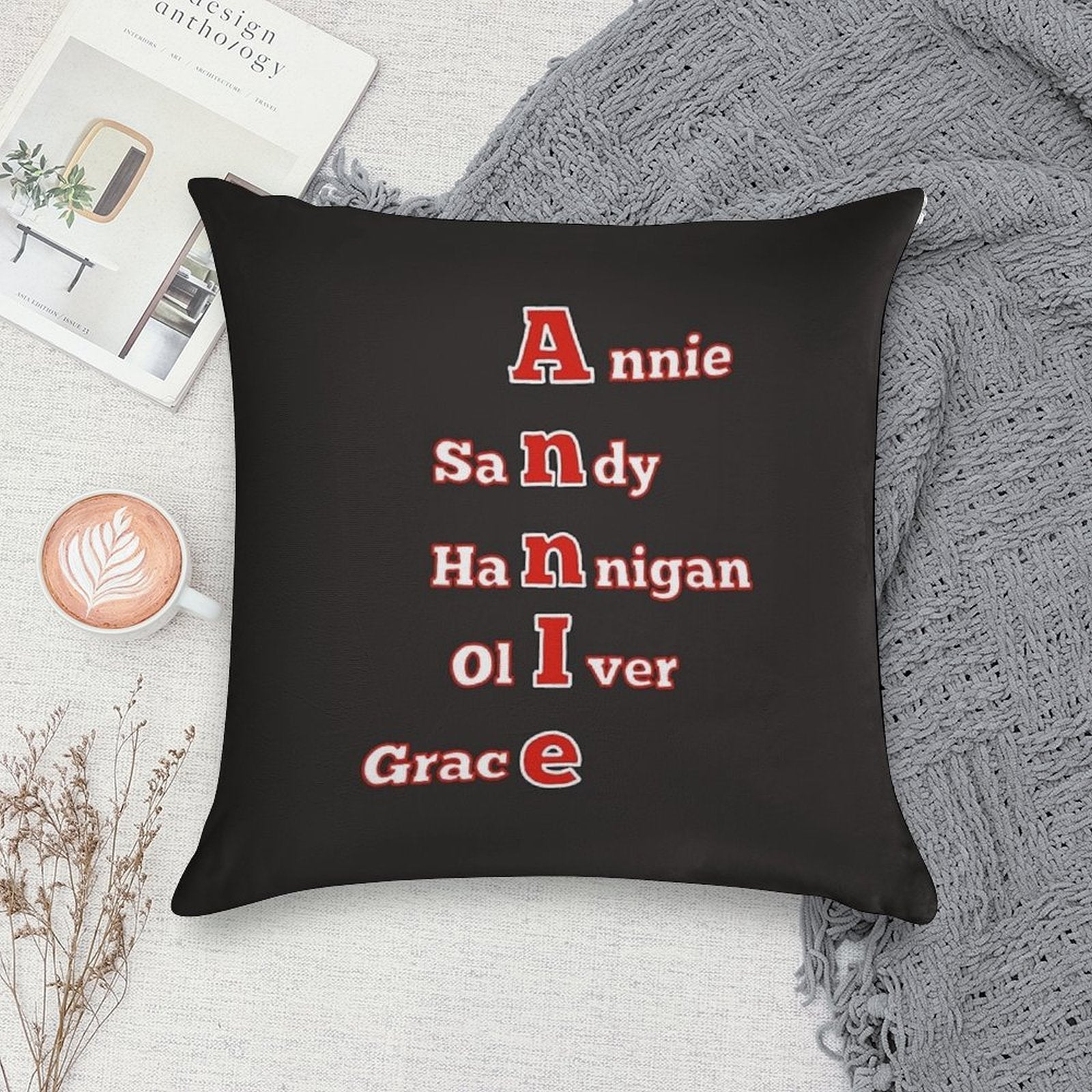 ANNIE Soft High-Density Material Throw Pillow