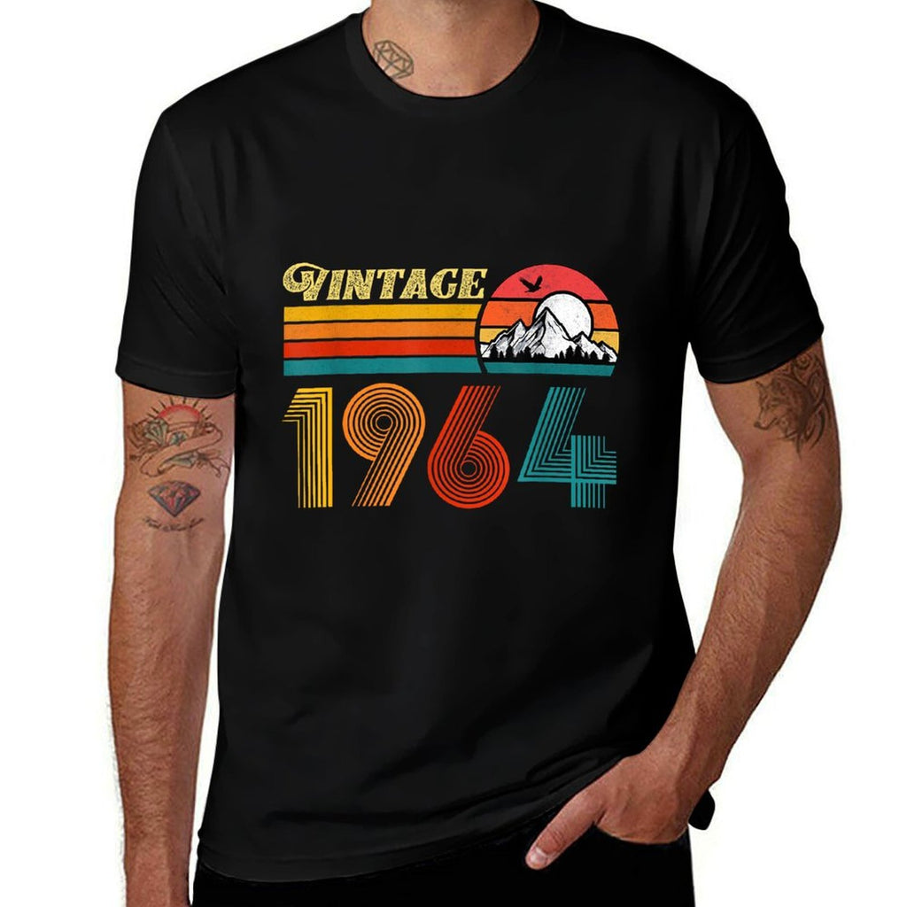 60th Birthday 60 Year Old Men Women Retro Vintage 1964  Lightweight T-Shirt