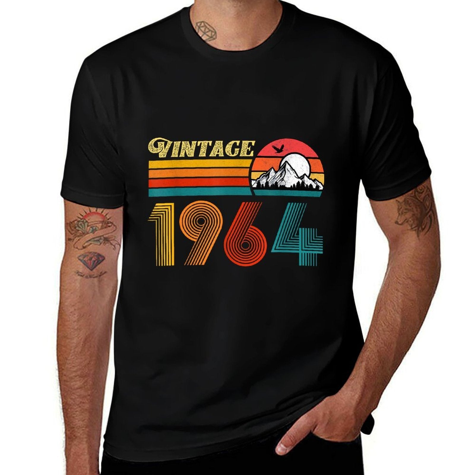 60th Birthday 60 Year Old Men Women Retro Vintage 1964  Lightweight T-Shirt