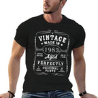 Vintage Made in 1983 40th Birthday  Lightweight T-Shirt
