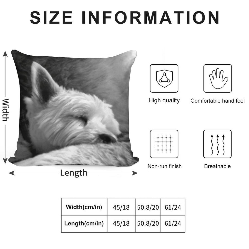 Dog Tired Soft High-Density Material Throw Pillow