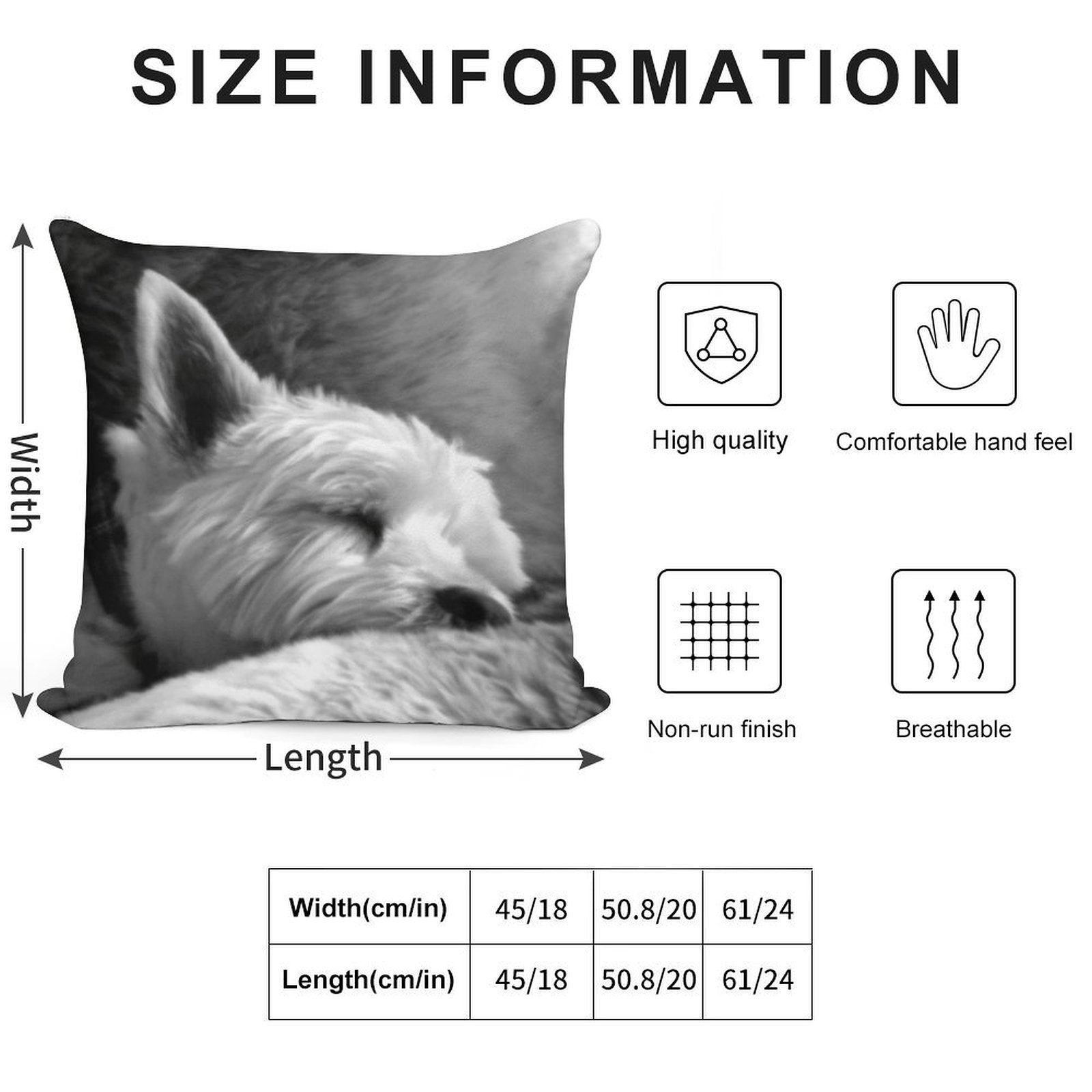 Dog Tired Soft High-Density Material Throw Pillow