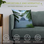 Rocher Du Diamant 2 - Martinique, F.W.I. Soft Bedroom Essential Throw Pillow