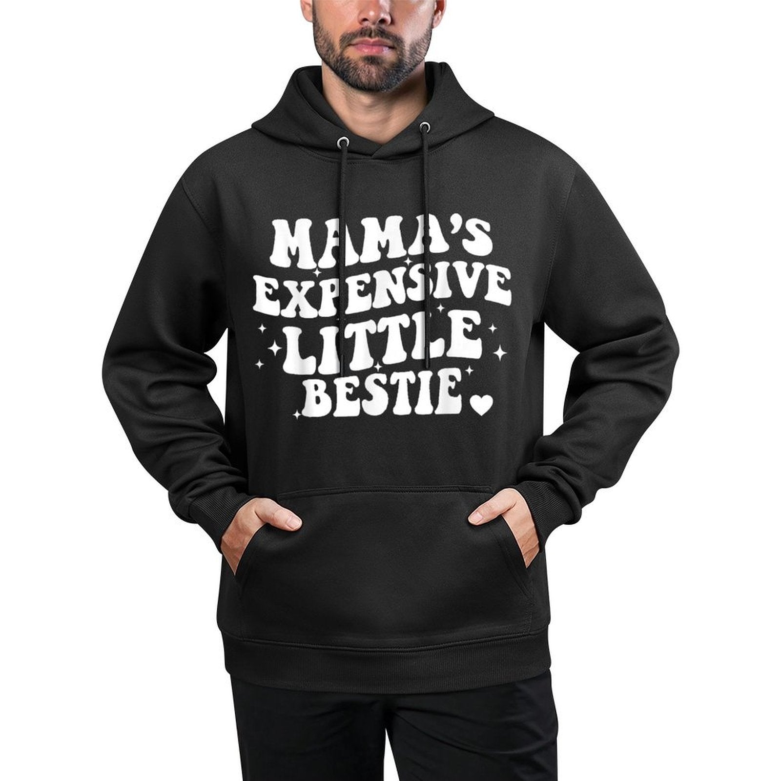 Mamas Little Expensive Bestie Mommy And Me Matching Colorfast Hoodie