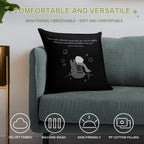 THE LITTLE PRINCE (black And White) Soft Fade-Resistant Throw Pillow