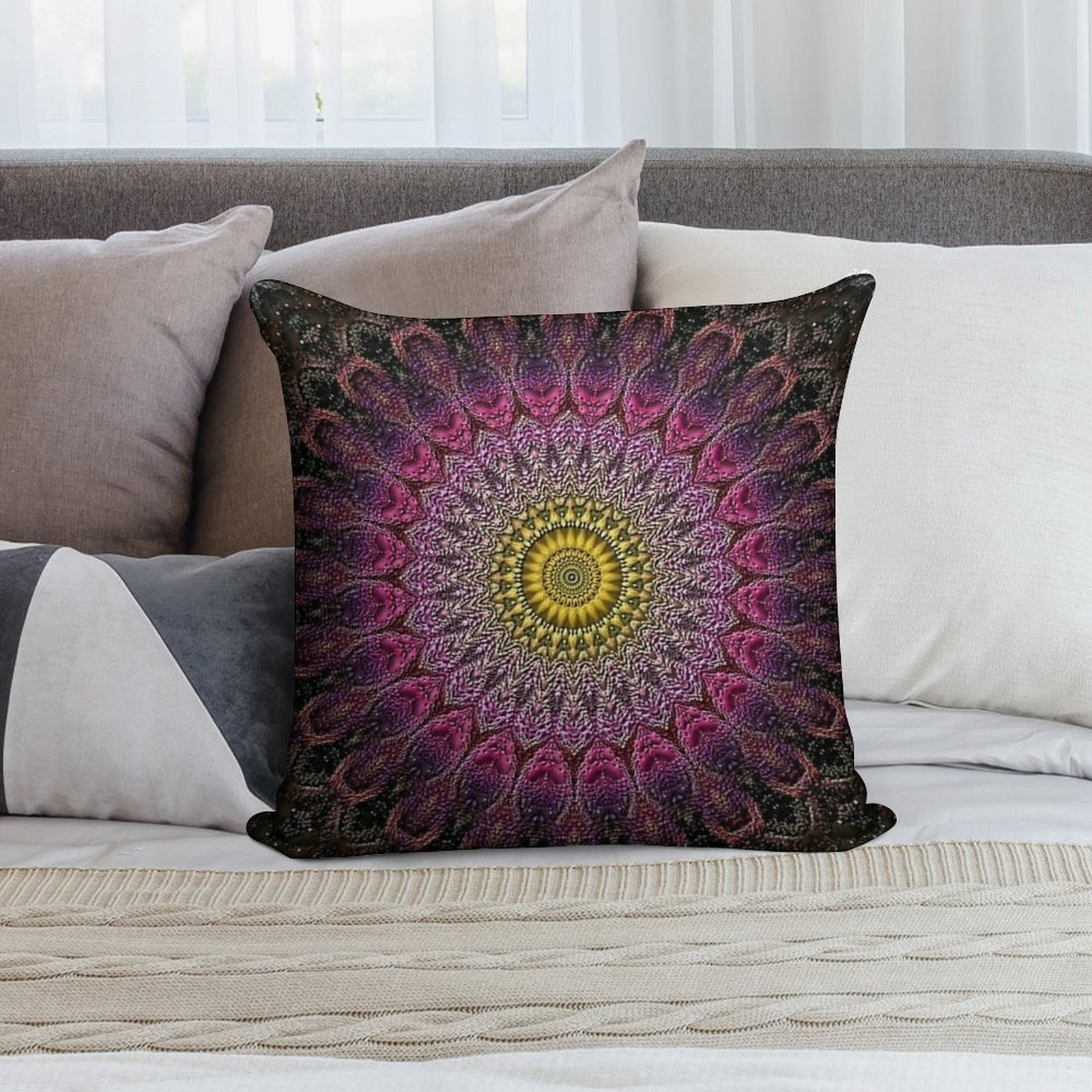 Mandala 15 Soft Multiple Sizes Throw Pillow