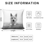Little Blue The Westie Soft Luxury Feel Throw Pillow
