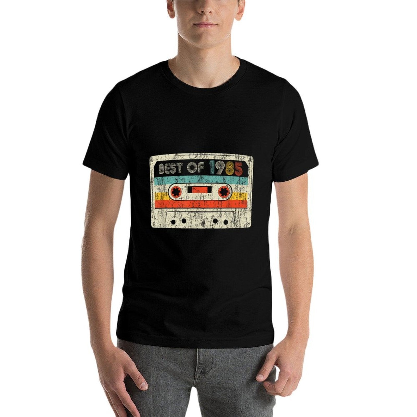 Best Of 1985 Vintage 1985 Cassette Tape Men Women Birthday  Quick-drying T-Shirt