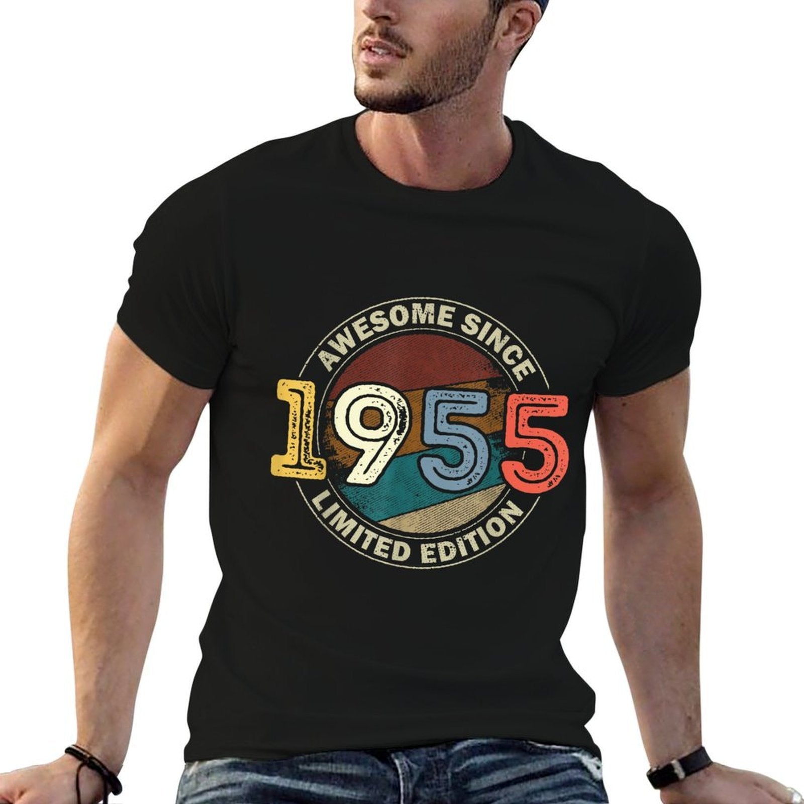 Vintage 70 Birthday Decorations Men 70yr 1955 70th Birthday  Soft T-Shirt