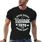 50th Birthday 1970 Vintage Retro Awesome Since 1970  Versatile T-Shirt