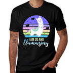 30 Years Old 30th Birthday Llamazing Llama Gift  Slim-fit Cut T-Shirt