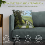 We Will Stop for Tea And Cake on The Way Back. Soft Multiple Sizes Throw Pillow