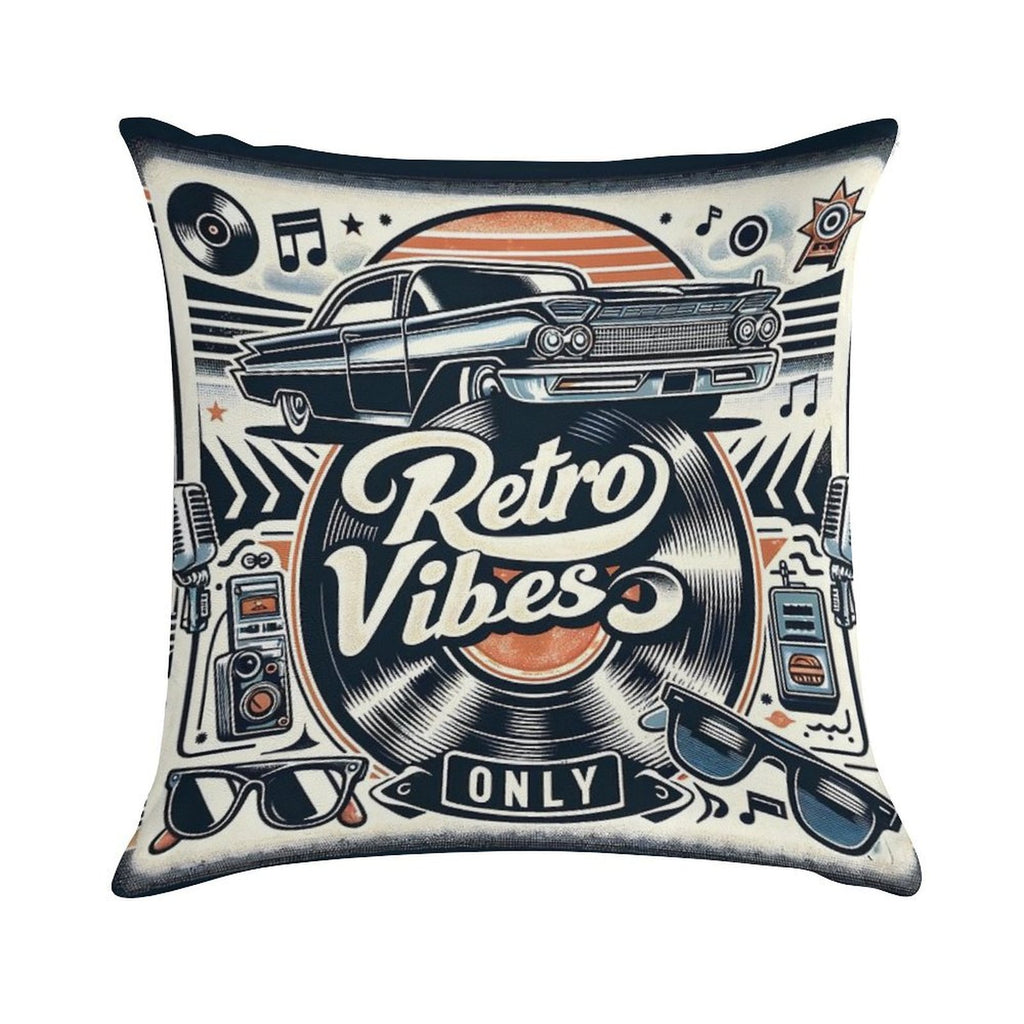 Retro Vibes Soft Multiple Sizes Throw Pillow