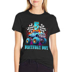 5 Year Old 5th Birthday Boys Monster Truck Car  Moisture-wicking T-Shirt