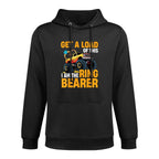 Wedding Iam The Ring Bearer Funny Monster Truck Boys Cotton-Polyester Blend Hoodie