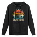 60 Year Old Gifts Vintage 1962 Limited Edition 60th Birthday Breathable Fabric Hoodie