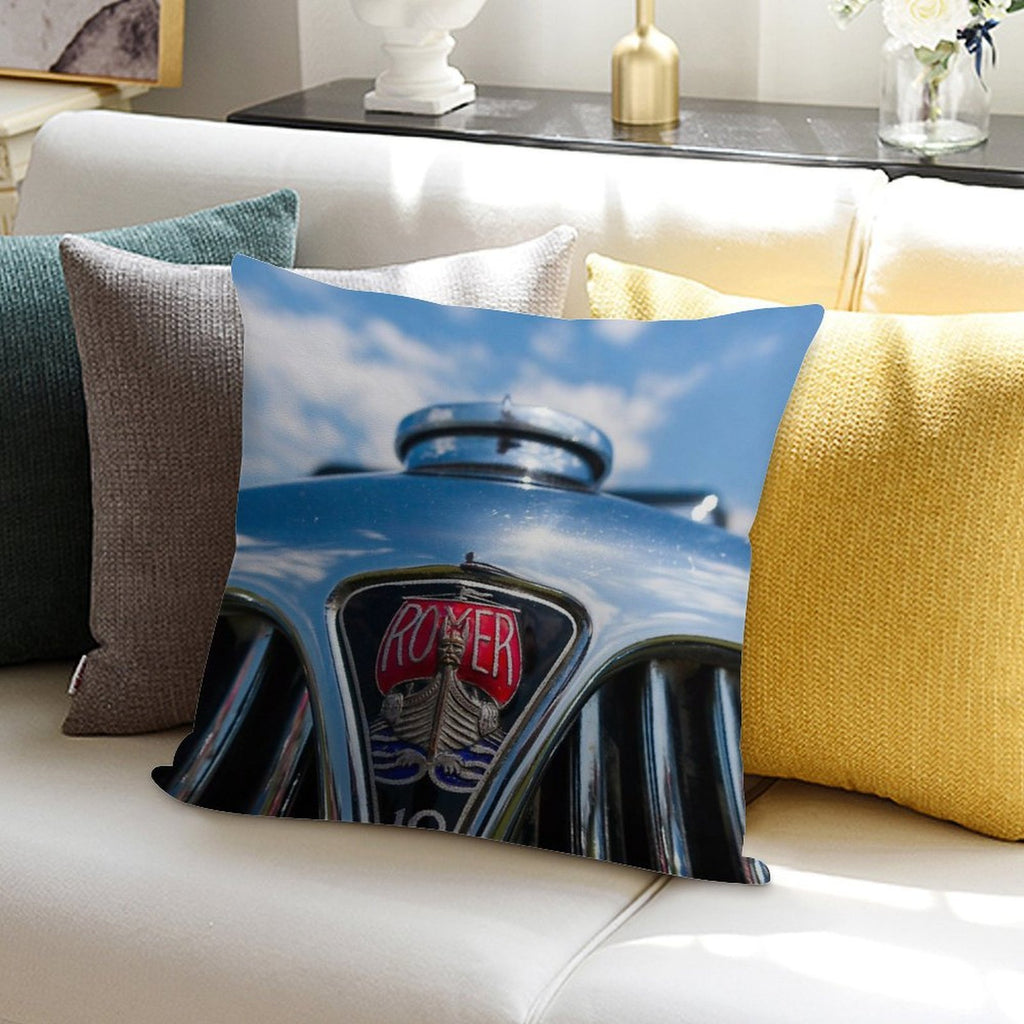 Rover 10 Grille Soft Short Plush Fabric Throw Pillow