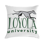 Greyhound Loyola University Soft Short Plush Fabric Throw Pillow