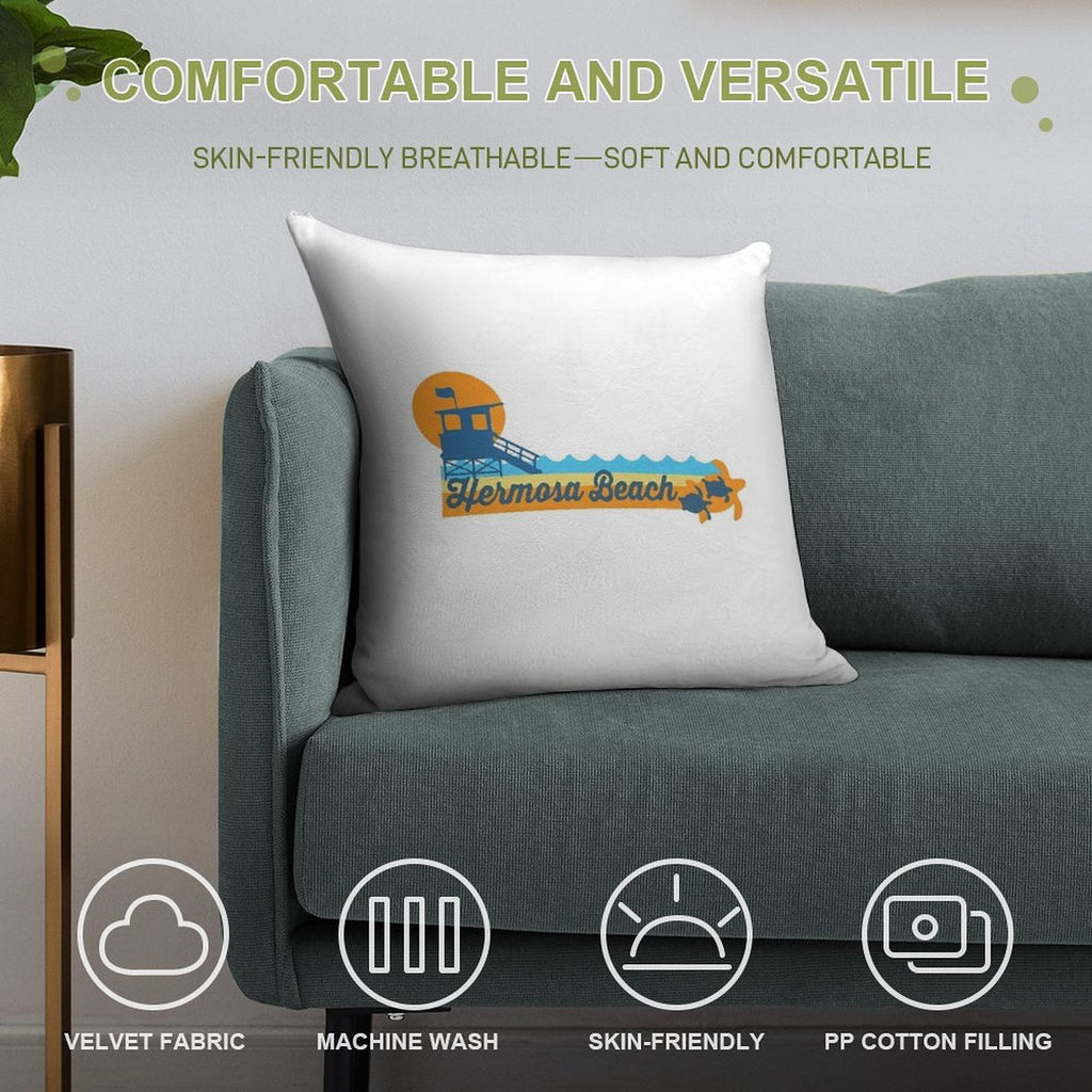 Hermosa Beach - California. Soft Multiple Sizes Throw Pillow