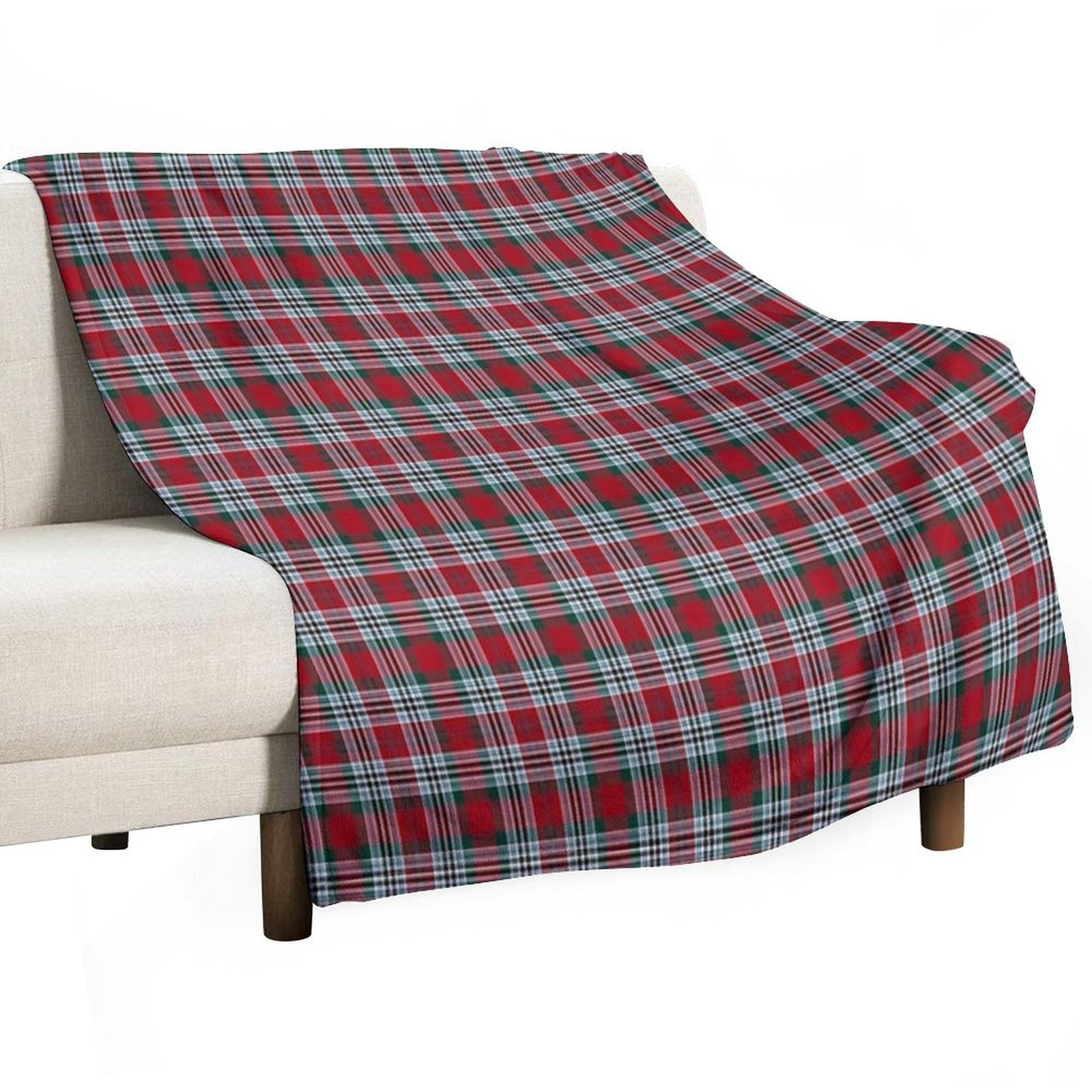 Clan Metcalf Tartan Eco-conscious Throw Blanket