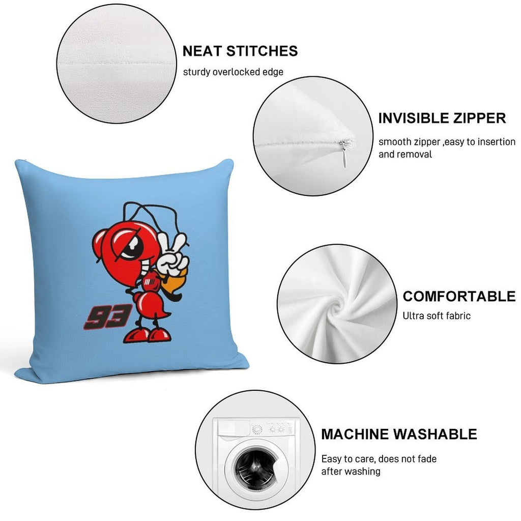 The Amazing  Spaniard Racer Soft Anti-Pilling Throw Pillow