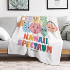 Kawaii Spectrum Friends Lightweight Throw Blanket