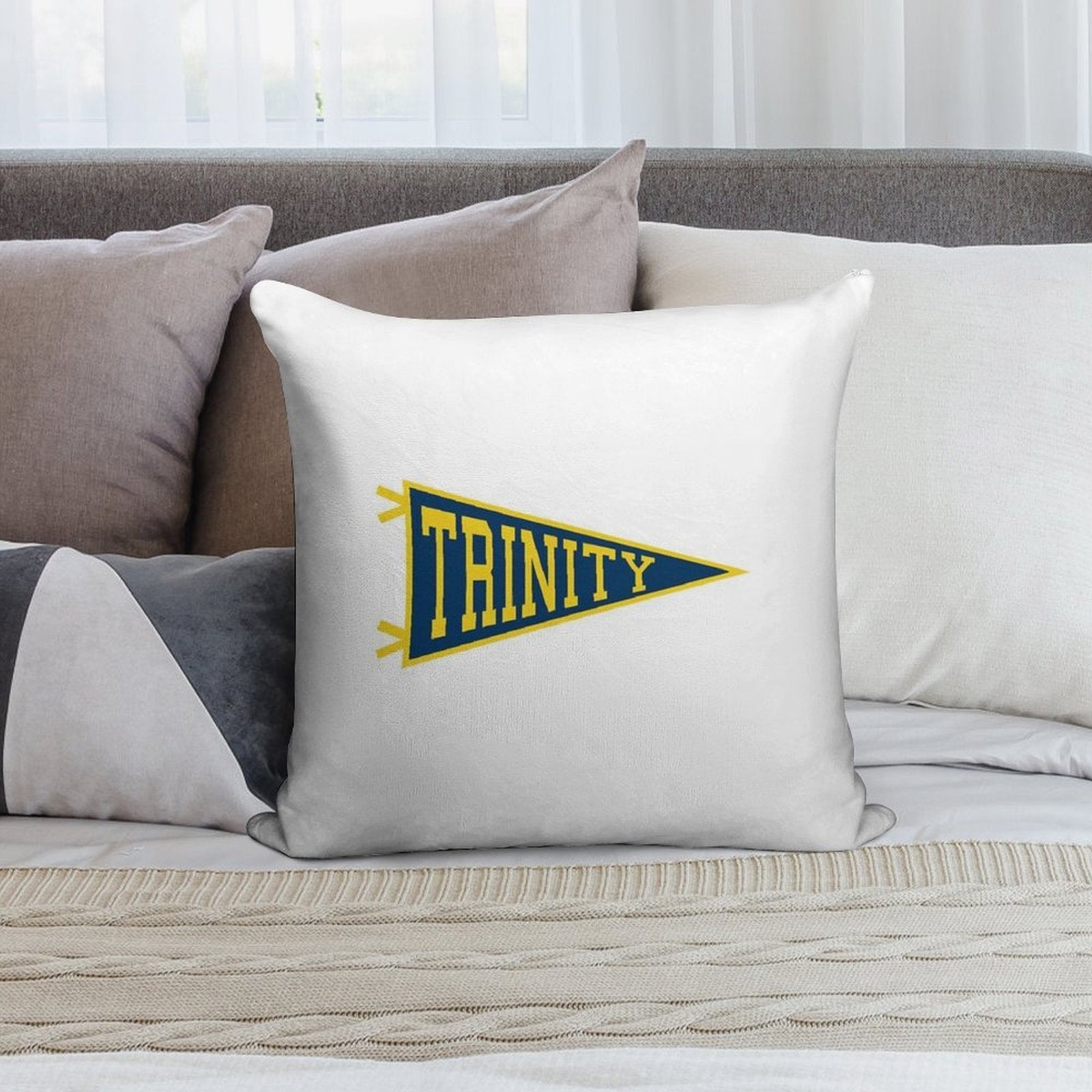 Trinity Pendant Soft Luxury Feel Throw Pillow