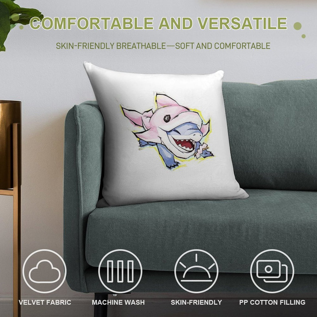 Rivals Jeff The Land Shark Incognito Dolphin Soft Home Decor Throw Pillow