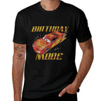 Disney Pixar Cars Lightning McQueen Birthday Fashion  Soft T-Shirt