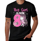 8th Birthday Party Ballet Girl Eight Year Old Ballet Dancer  Moisture-wicking T-Shirt