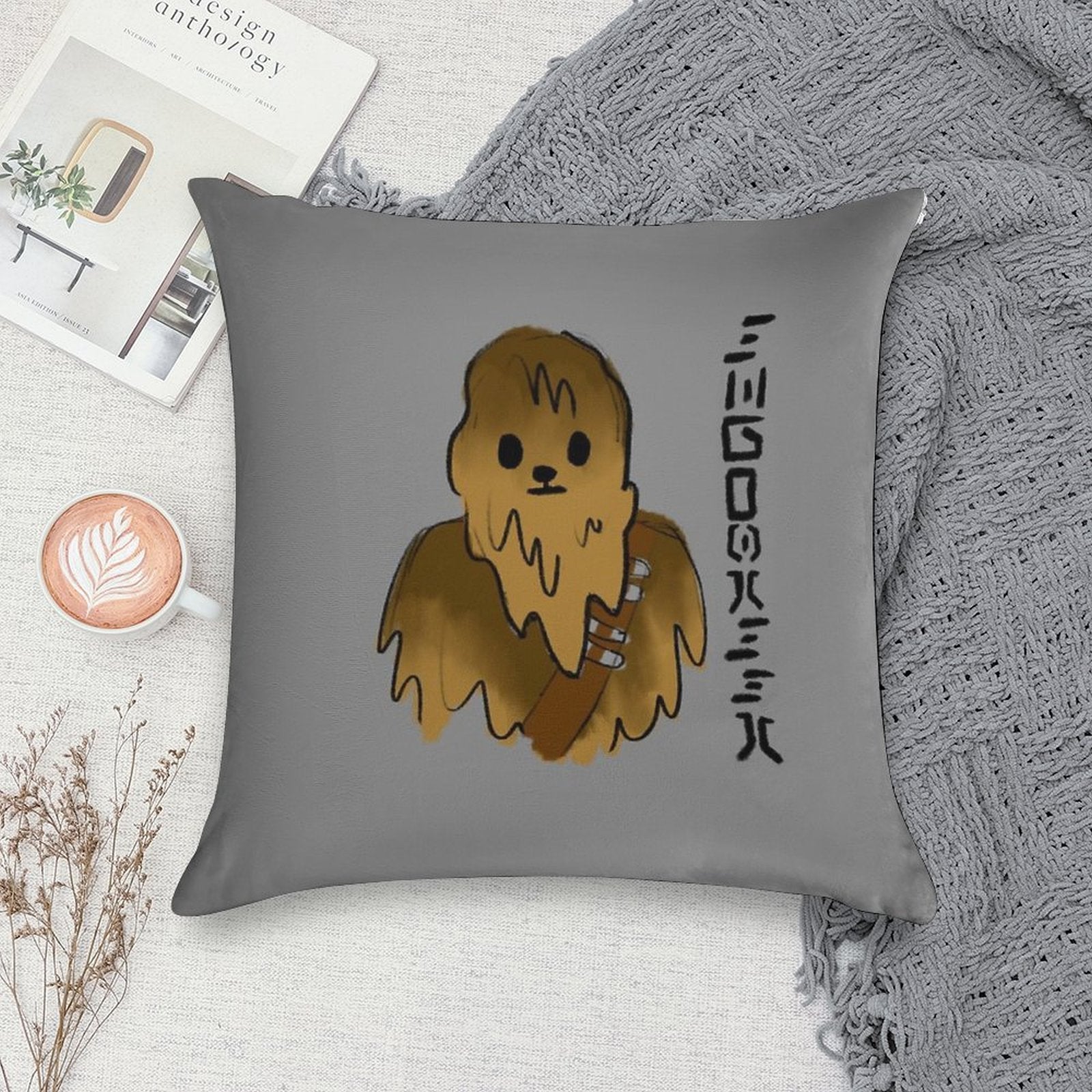 Cute Chewbacca Soft Style Accent Throw Pillow